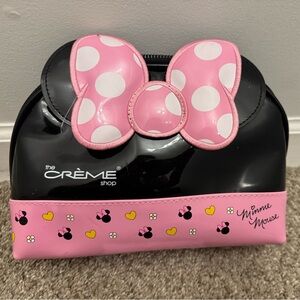 Disney The Crème Shop Minnie Mouse Travel Makeup Bag **slight cut on bottom.